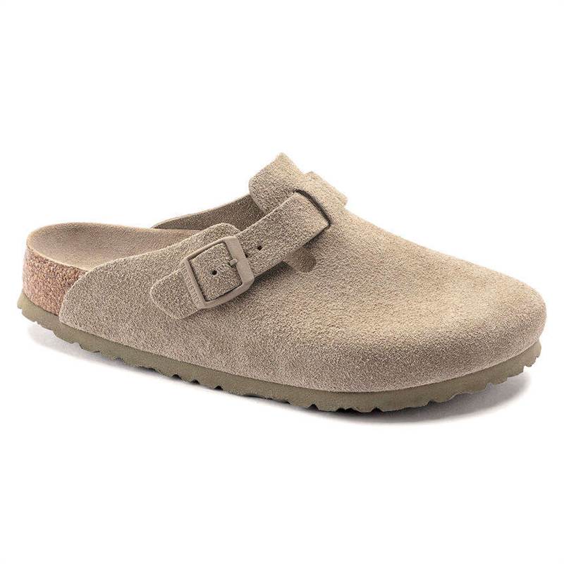 Birkenstock Boston Soft Footbed Suede Leather Clogs - Narrow Fit-1