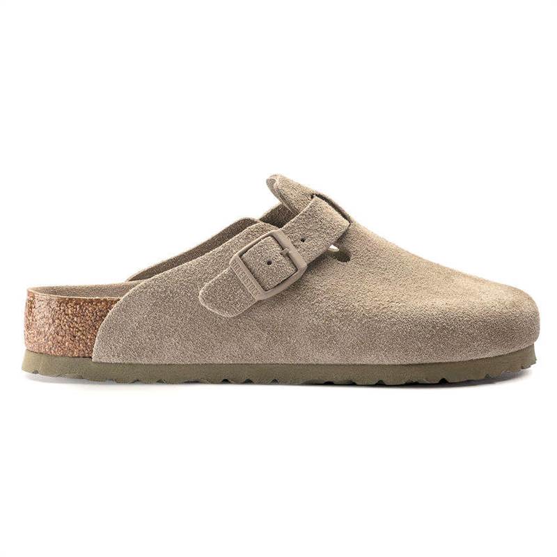 Birkenstock Boston Soft Footbed Suede Leather Clogs - Narrow Fit-2