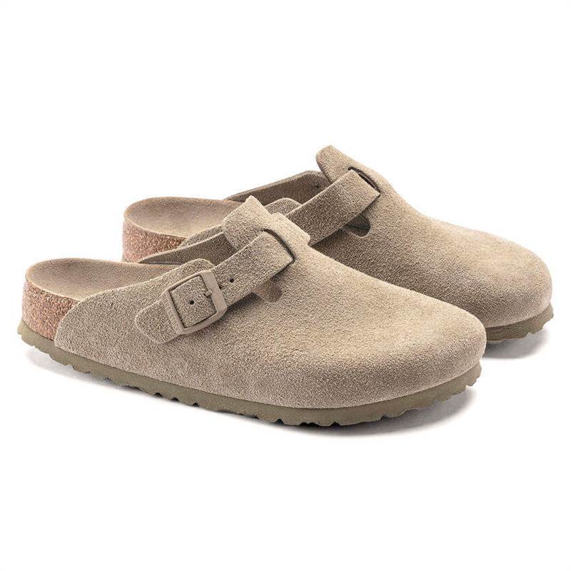 Birkenstock Boston Soft Footbed Suede Leather Clogs - Narrow Fit-3