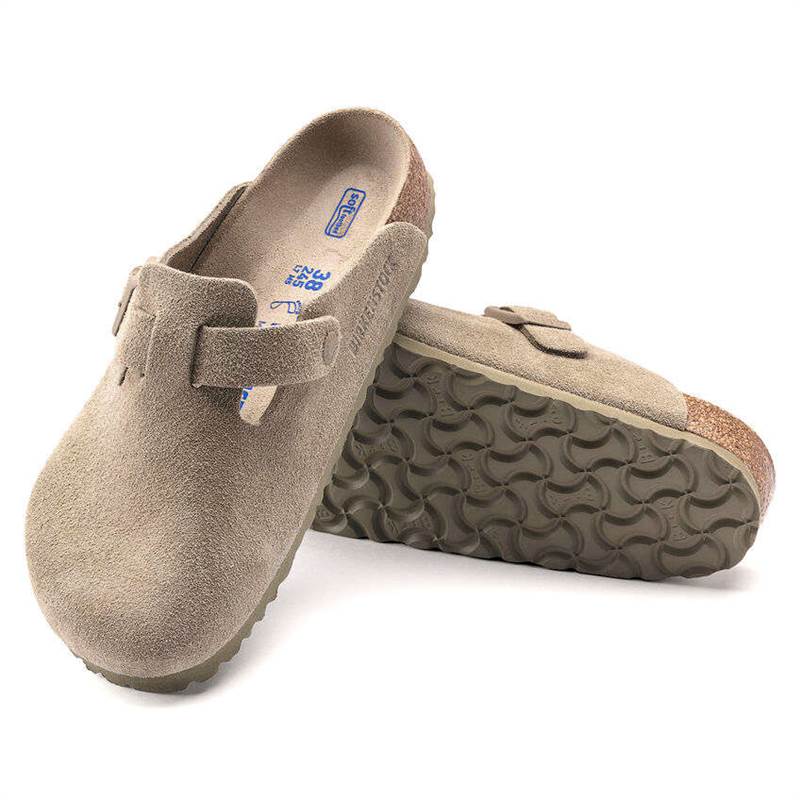 Birkenstock Boston Soft Footbed Suede Leather Clogs - Narrow Fit-5