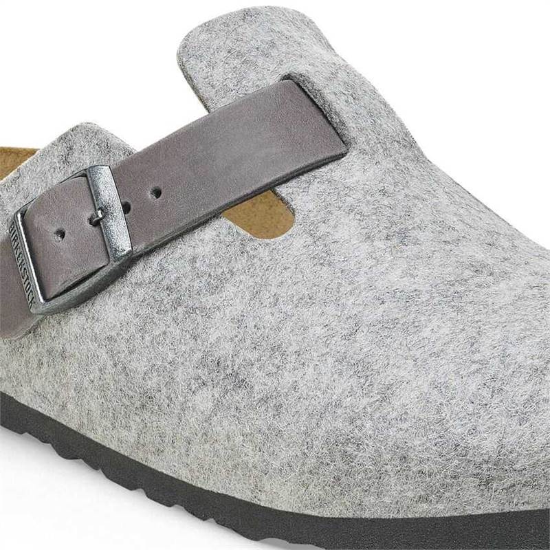 Birkenstock Boston Natural Leather-Felt - Regular-5