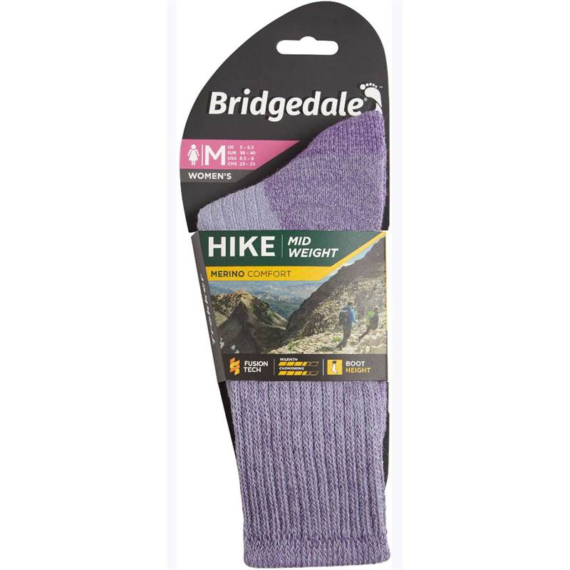 Bridgedale Hike Womens Midweight Merino Comfort Boot Socks-3