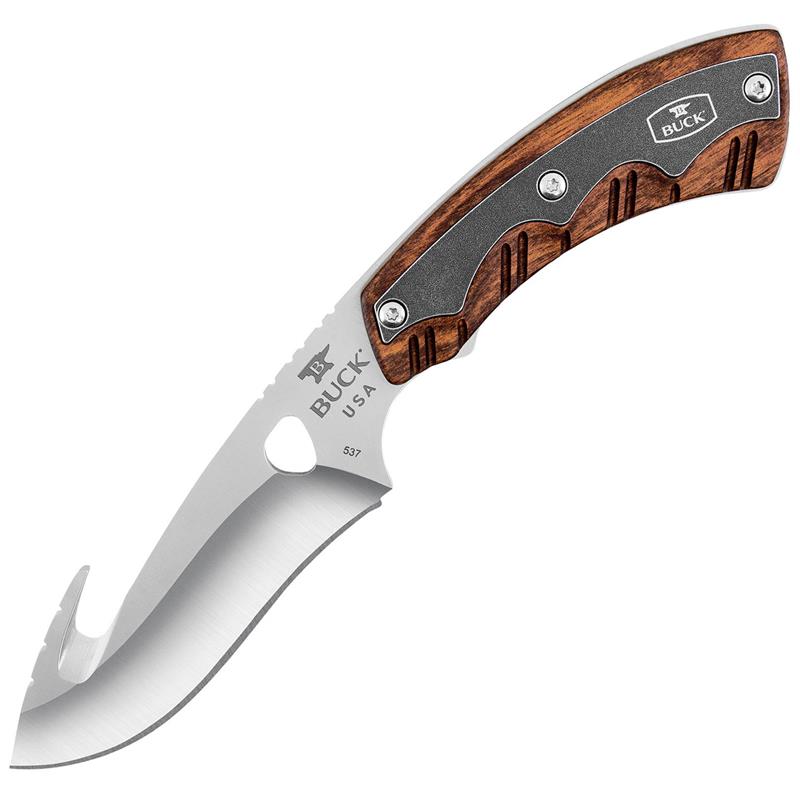 Buck Open Season Rosewood Skinner Fixed Blade Knife with Gut Hook