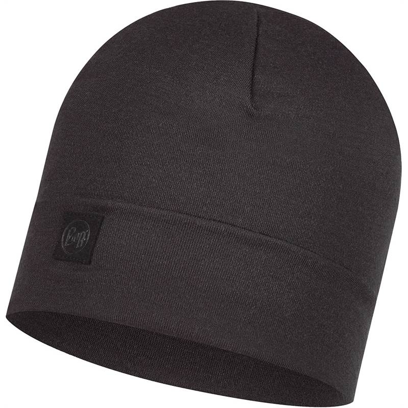 Buff Heavyweight Merino Wool Loose Beanie Hat.-1
