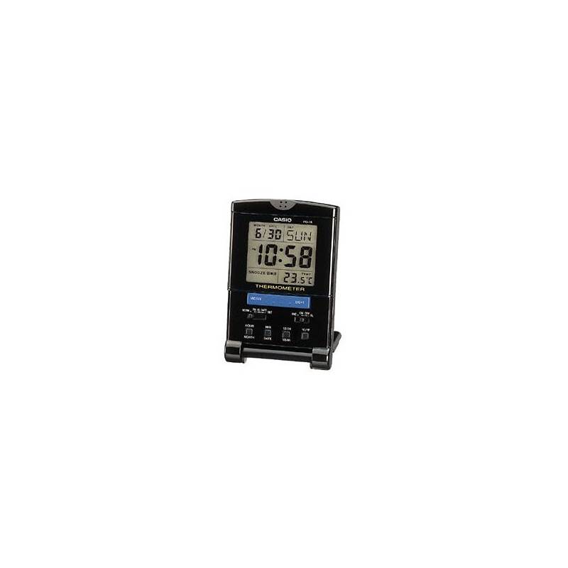 Casio Travel Alarm Clock with Thermometer PQ151E