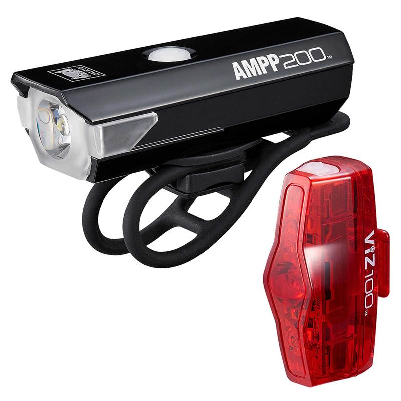 CatEye AMPP 100 / VIZ 100 Bike Light Set-1
