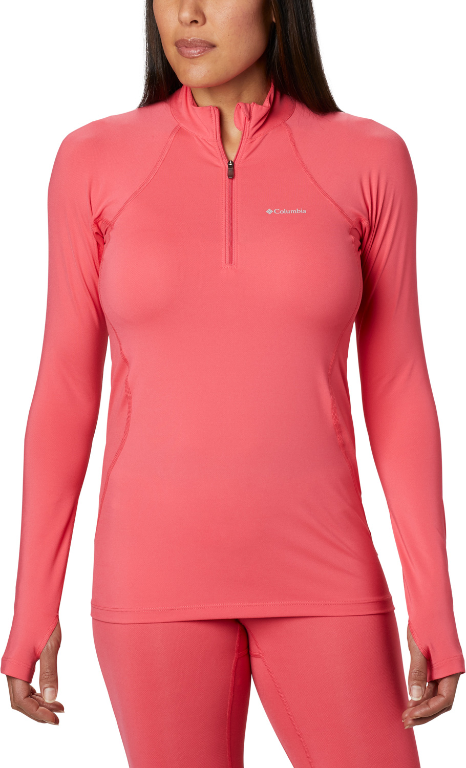 Columbia Midweight Stretch Long Sleeve Half Zip Baselayer Top Donna 