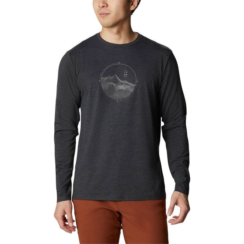 Columbia Mens Tech Trail Graphic Long Sleeve T-Shirt-1