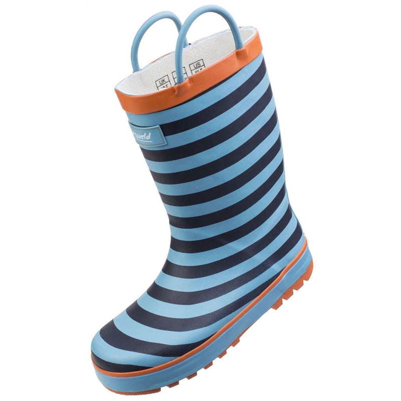 Cotswold Kids Captain Stripy Wellington Boots-2