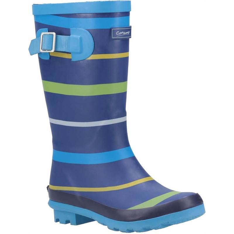 Cotswold Kids Stripe Wellington Boots-1