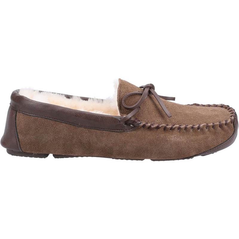 Cotswold Mens Northwood Sheepskin Moccasin Slippers-2