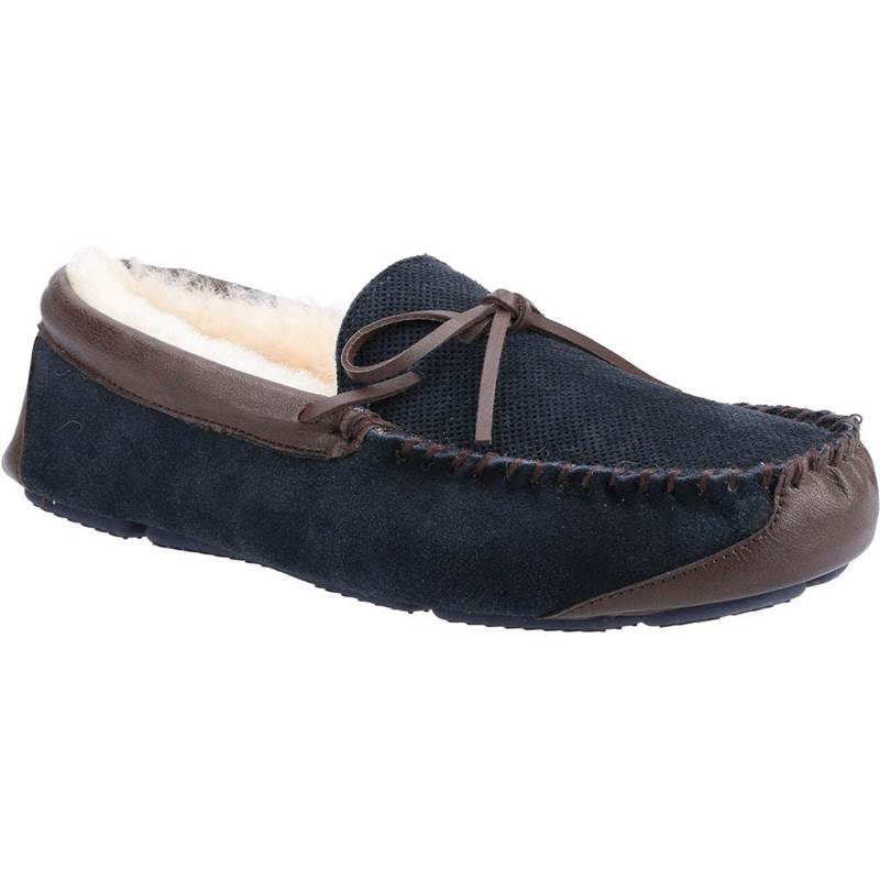 Cotswold Mens Northwood Sheepskin Moccasin Slippers-5