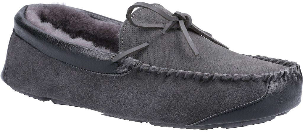 Cotswold Mens Northwood Sheepskin Moccasin Slippers OutdoorGB