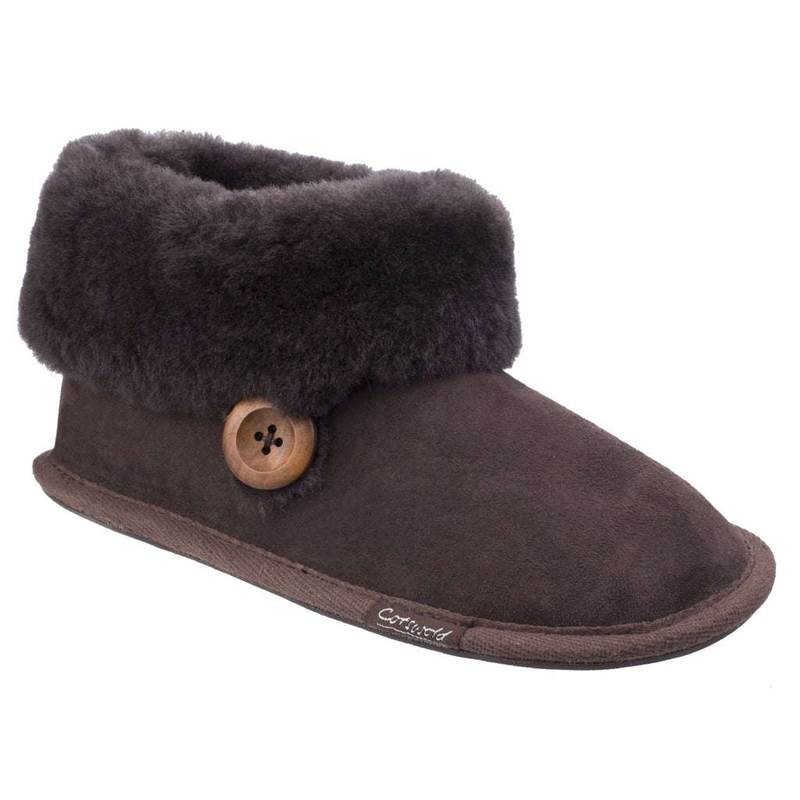 Cotswold Womens Wotton Sheepskin Booties-1