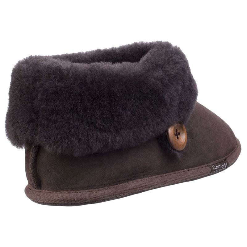 Cotswold Womens Wotton Sheepskin Booties-5