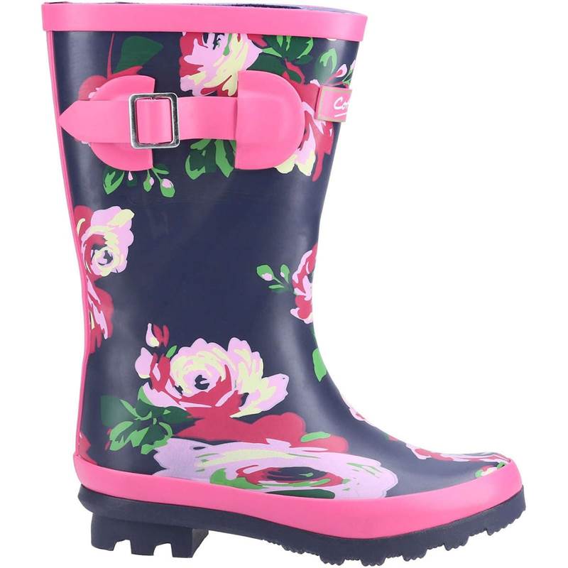 Cotswold Kids Flower Wellington Boots-1