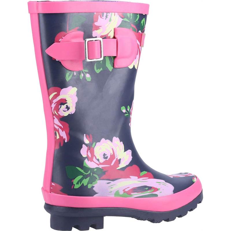 Cotswold Kids Flower Wellington Boots-3