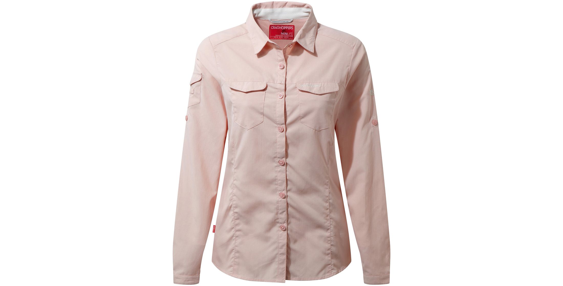 Craghoppers Nosilife Adventure III Long Sleeved Shirt, L, Niagara Blue Mückenschutz Kleidung