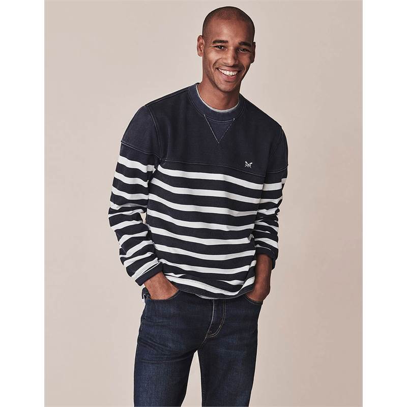 Crew Clothing Mens Padstow Crew Sweatshirt-1