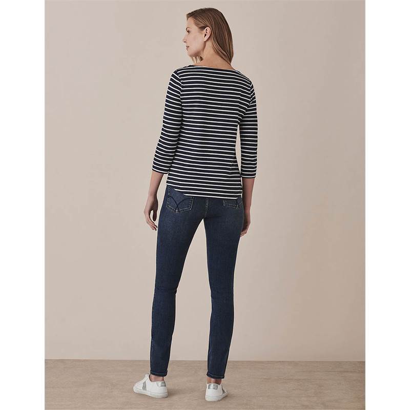 Crew Clothing Womens Essential Breton LS T-Shirt-4