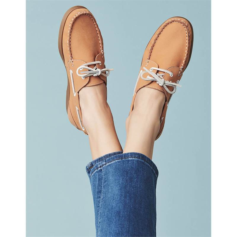 Crew Clothing Womens Leather Boat Shoes-3
