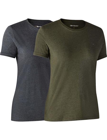 Deerhunter Womens Basic T-Shirt 2 Pack