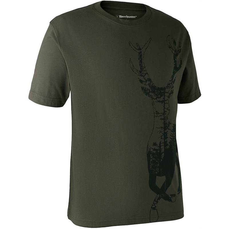 Deerhunter Mens T-Shirt with Deer-1
