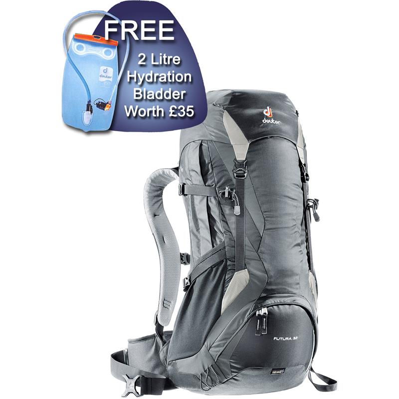 Deuter Futura 32 Backpack with FREE Streamer 2L Hydration Bladder