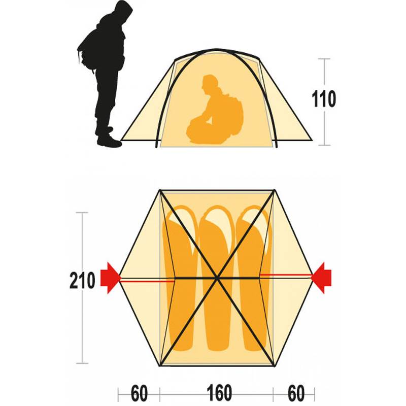 Ferrino Gobi 3 Person 3 Season Tent-2