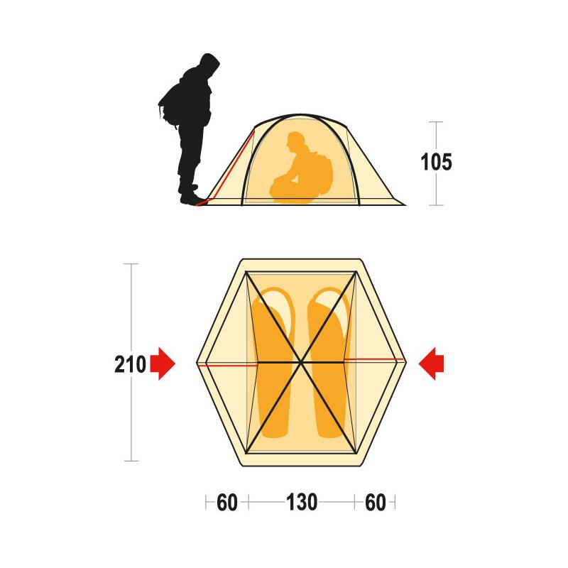 Ferrino Gobi 2 Person 3 Season Tent-2