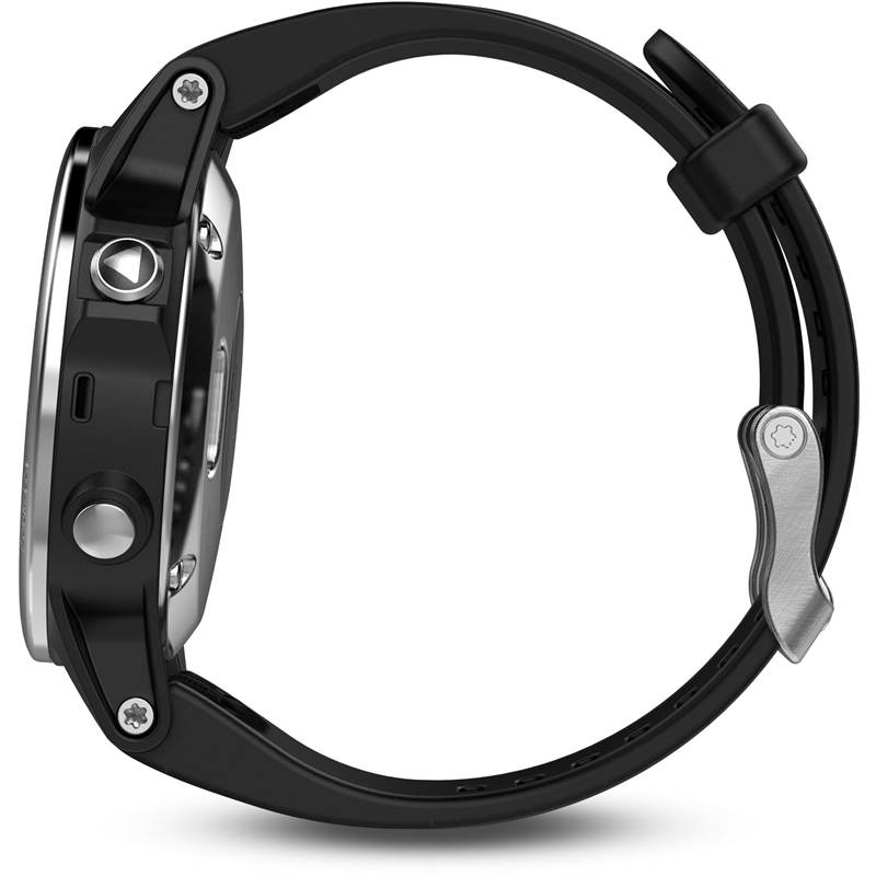 Garmin Fenix 5S GPS HRM Multisport Watch - Silver Black-2