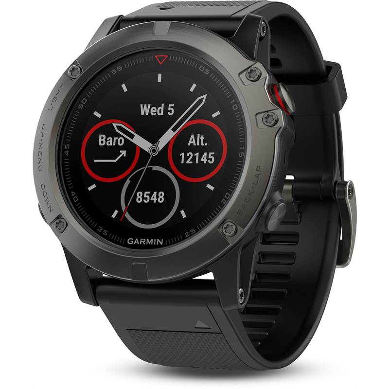 Garmin Fenix 5X GPS Multisport Watch - Slate Grey Sapphire-1
