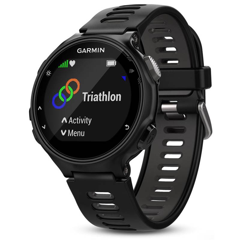 Garmin Forerunner 735XT GPS Wrist HR Multisport Watch - Black/Grey-2