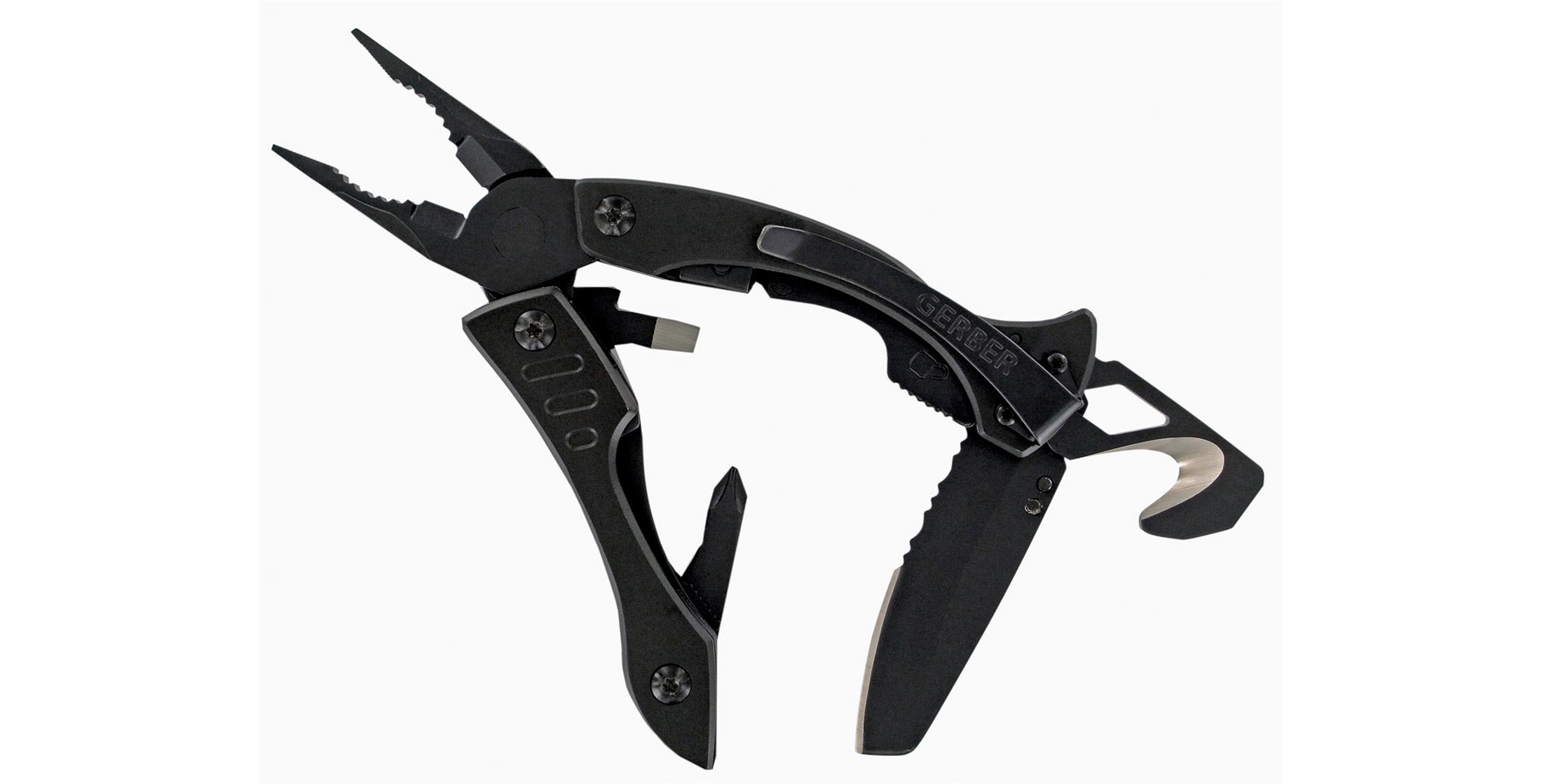 Gerber Crucial Black MultiTool with Strap Cutter