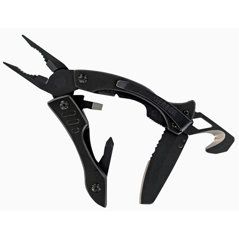 Gerber Crucial Black MultiTool with Strap Cutter