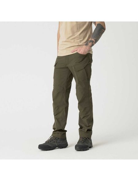 Helikon-Tex Men's Covert Tactical Pants - Olive Drab, XXL Regular, Stretch Nylon With Multiple Pockets