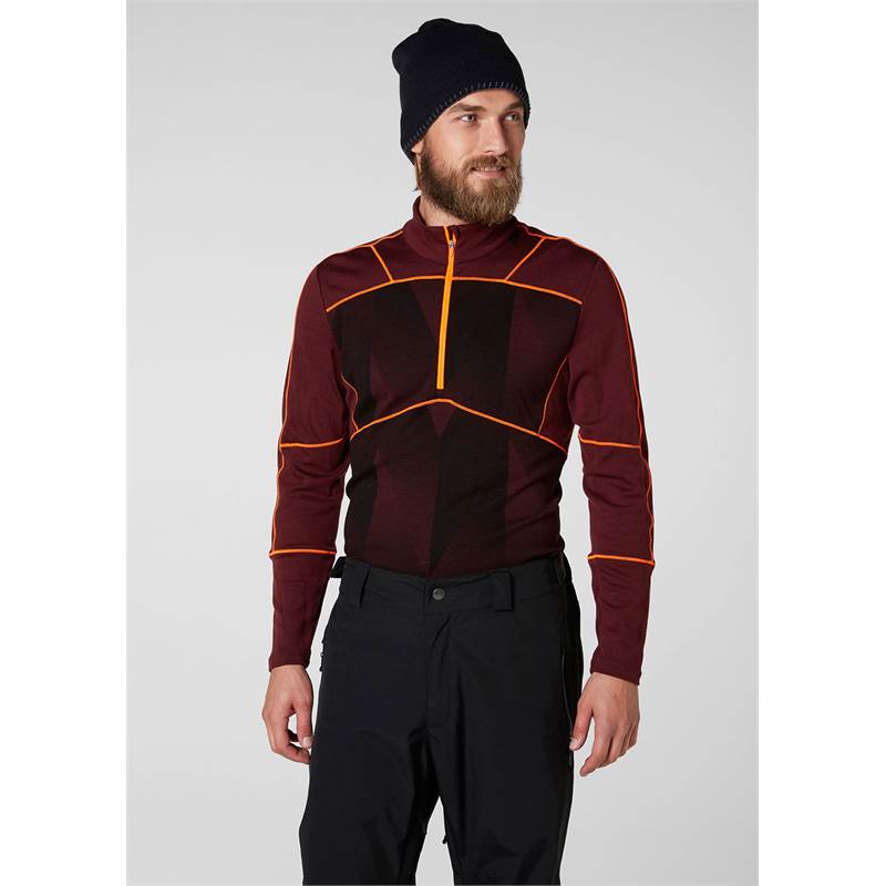 Helly Hansen Mens HH Lifa Merino Max Half Zip LS Baselayer-5