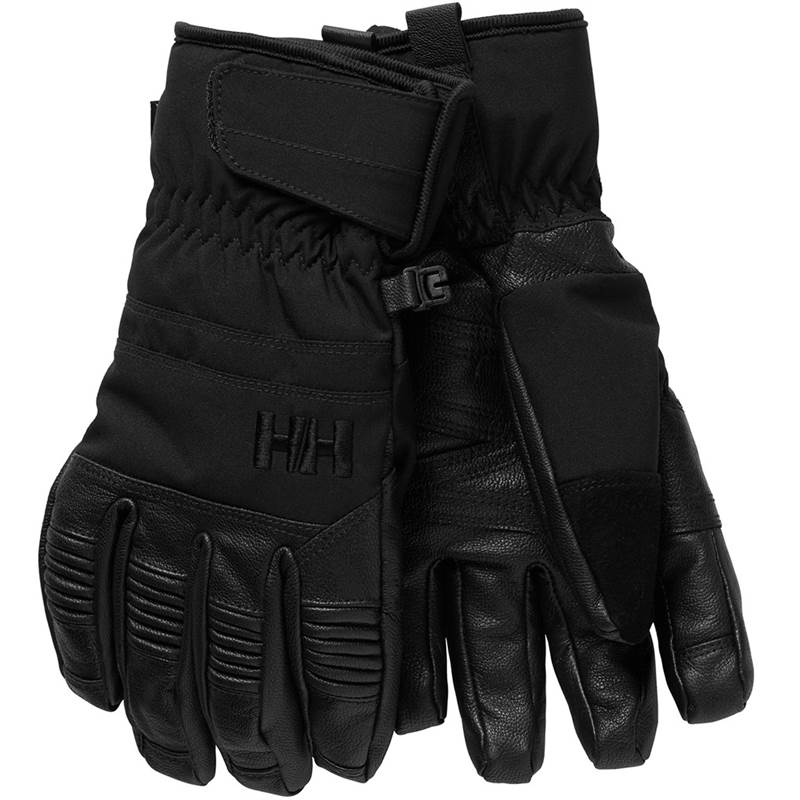 Helly Hansen Mens Leather Mix Waterproof Ski Gloves-1