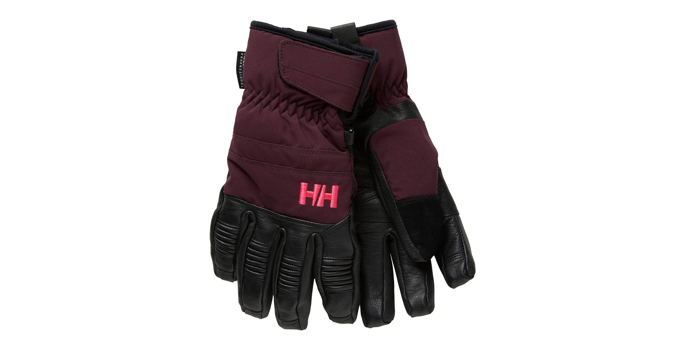 Helly Hansen Womens Leather Mix Waterproof Ski Gloves