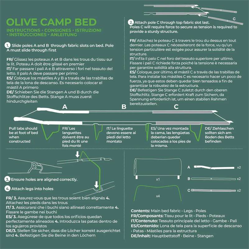 Highlander Lightweight Camping Bed-3