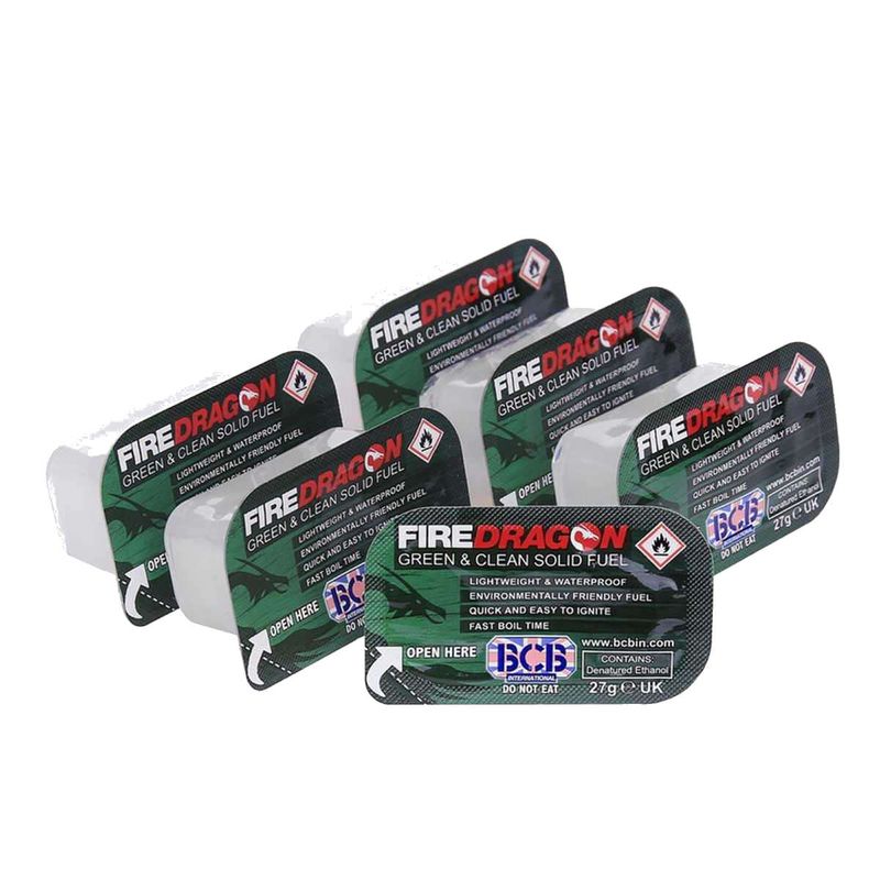 Highlander Firedragon Solid Fuel Blocks 27G Box Of 6 Pack OutdoorGB
