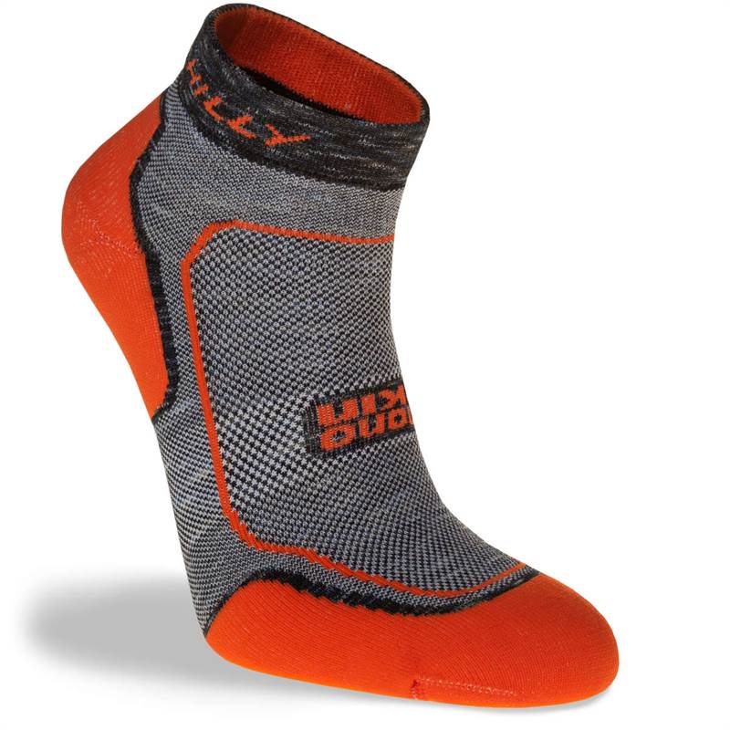 Hilly Unisex Active Minimum Cushioning Quarter Running Socks-1