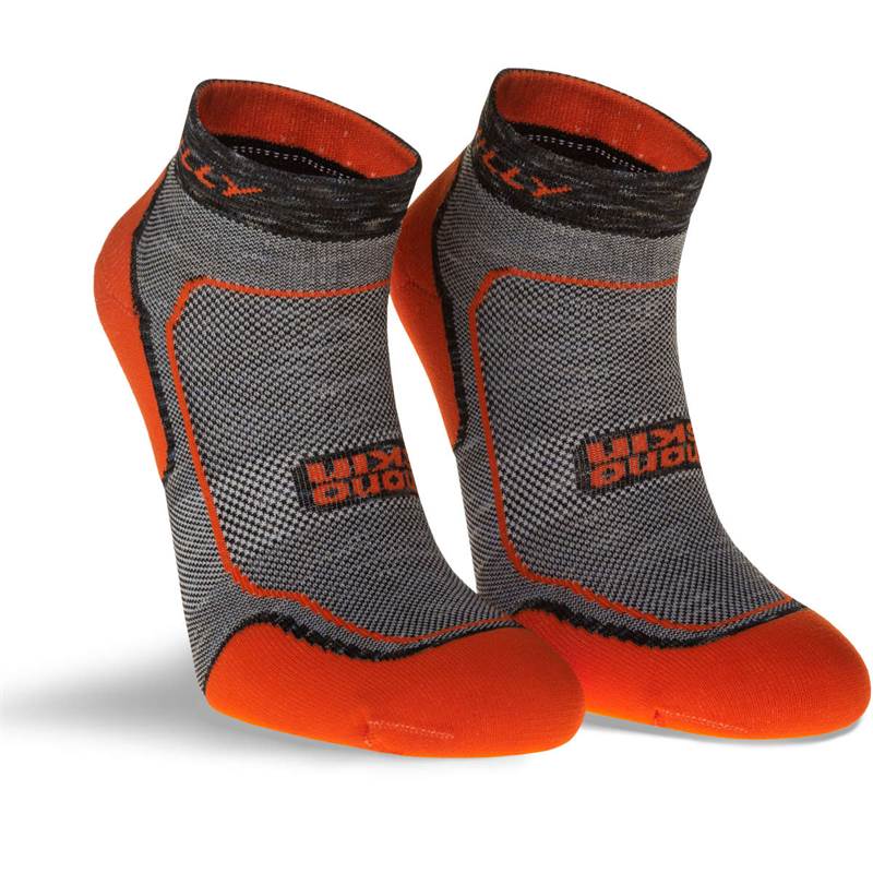 Hilly Unisex Active Minimum Cushioning Quarter Running Socks-4