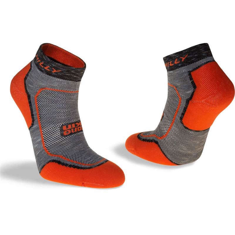 Hilly Unisex Active Minimum Cushioning Quarter Running Socks-5