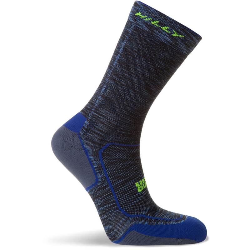 Hilly Unisex Active Minimum Cushioning Crew Running Socks-3