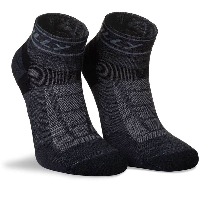 Hilly Unisex Trail Medium Cushioning Quarter Running Socks-2