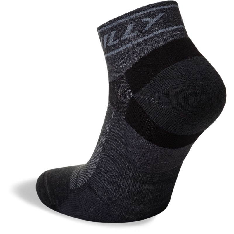 Hilly Unisex Trail Medium Cushioning Quarter Running Socks-3