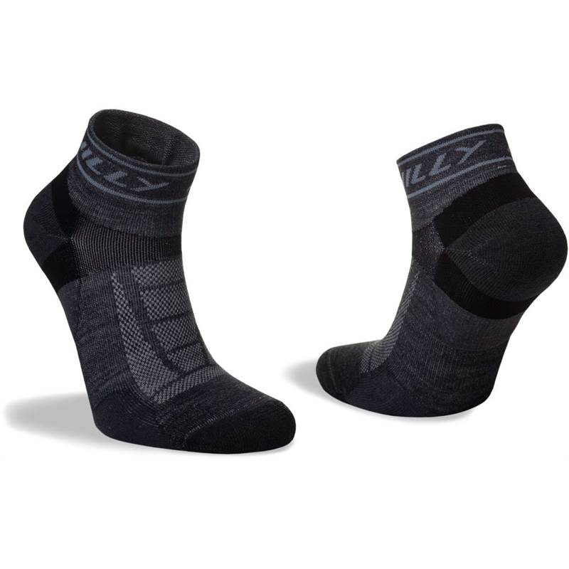Hilly Unisex Trail Medium Cushioning Quarter Running Socks-4