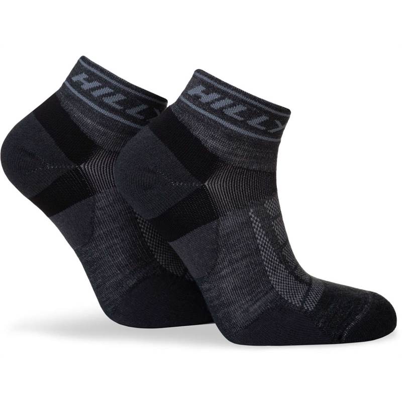 Hilly Unisex Trail Medium Cushioning Quarter Running Socks-5