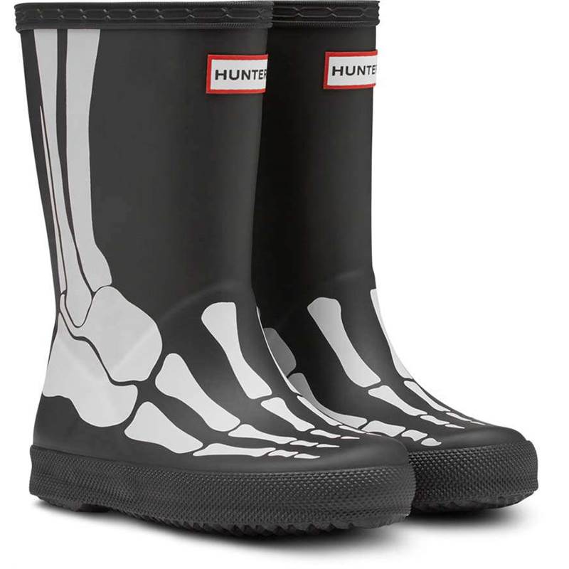 Hunter Kids Skeleton Wellington Boots-1